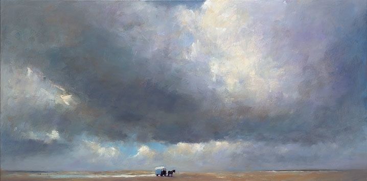 Beachcart, oil / canvasl, 2015, 60 x 120 cm, Sold