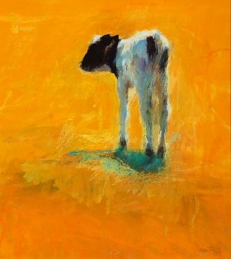 Little calf, pastel, 2006, 65 x 50 cm, Sold