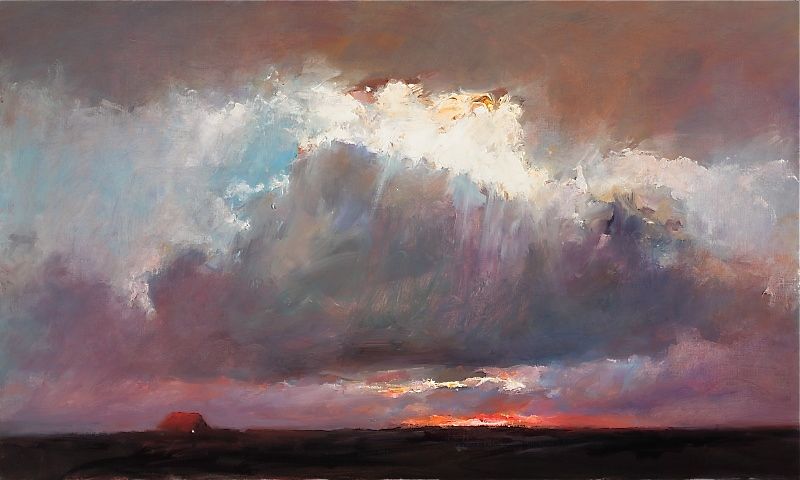 Sonnenuntergang II, Öl auf Leinwand, 2009, 60 x 100 cm, Verkauft