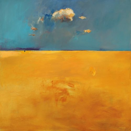 Plage Jaune, oil / canvas, 1994, 100 x 100 cm, Sold