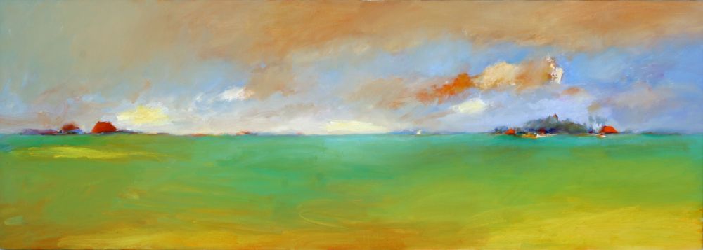 Allingawier, Oil / canvas, 2004, 50 x 140 cm, Sold