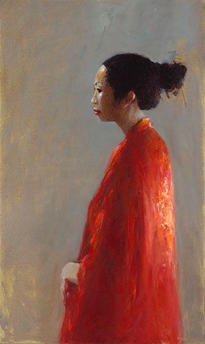Chinese model, oil / canvas, 2009, 100 x 60 cm, € 4.500,-