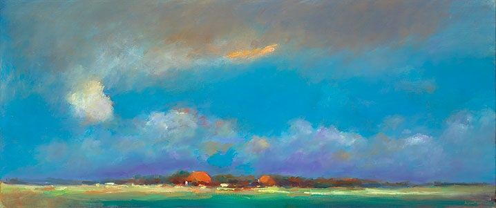 Summerscape near Boazum, oil / canvas, 2011, 50 x 120 cm, Sold