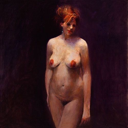 Eva, Peinture à l’huile sur toile, 2011, 100 x 100 cm, Vendu