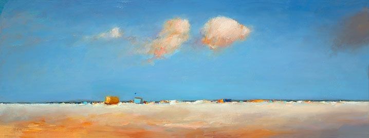 Beachmark 7, oil / canvas, 2012, 30 x 80 cm, Sold