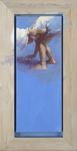 Goudzoeker, olieverf / linnen, 2012, 50 x 20 cm, Verkocht