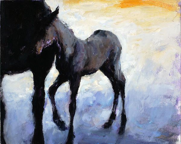 Filly, Oil / canvas, 2005, 24 x 30 cm, Sold