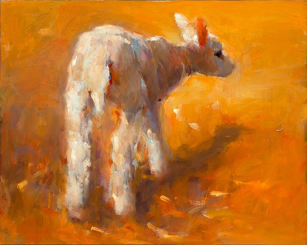 Lamb, oil / canvas, 2014, 40 x 50 cm, Sold