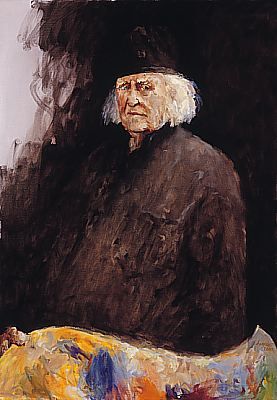 Klaas Koopmans, Maler, Öl auf Leinwand, 2000, 100 x 70 cm, Verkauft