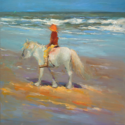 Seachildren II, oil / canvas, 2014, 100 x 100 cm, Sold