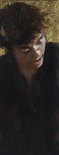 William in goud, oil / canvas, 2014, 80 x 30 cm, Sold