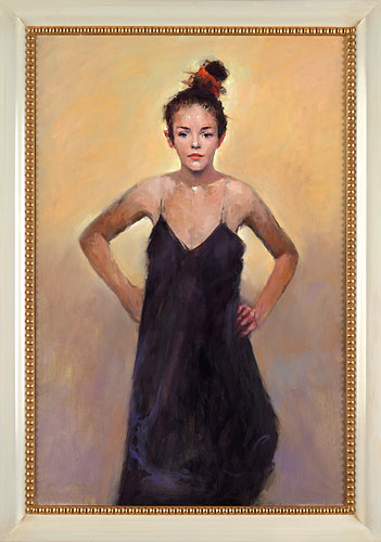 Strong girl, oil / canvas, 2015, 120 x 80 cm, € 6.500,-