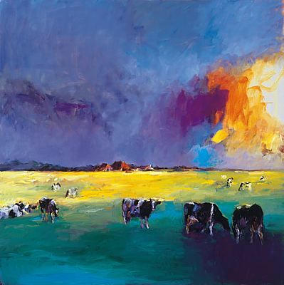 Friesland, Oil / canvas, 2000, 150 x 150 cm cm, Sold