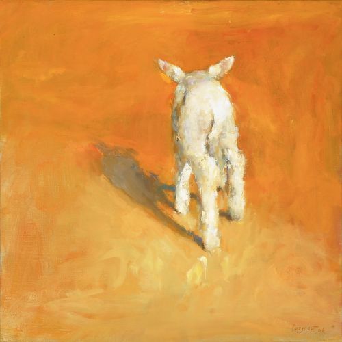 Lamb, Oil / canvas, 2006, 40 x 40 cm, Sold