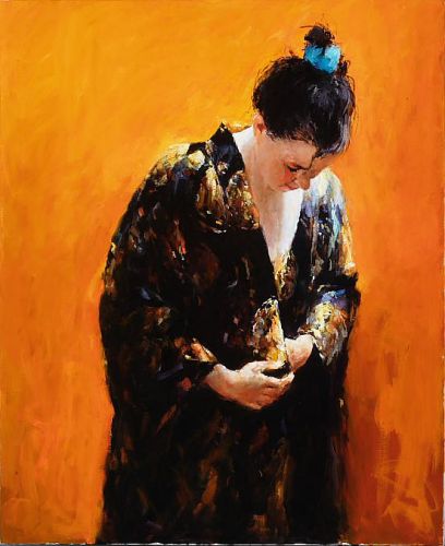 Devotion II, Oil / canvas, 2006, 110 x 90 cm, Sold