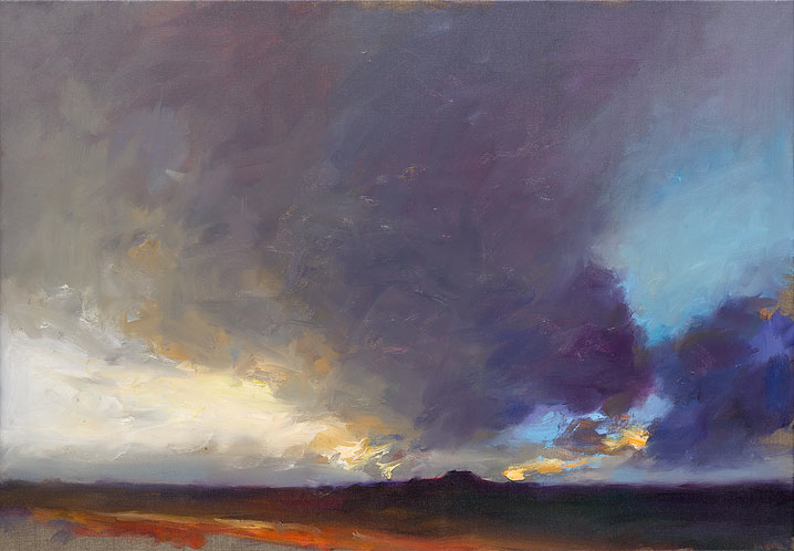 Thundersky, oil / canvas, 2018, 70 x 100 cm, Sold