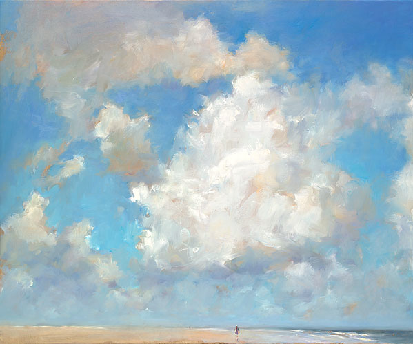 Avant Schiermonnikoog, Peinture à l’huile sur toile, 2018, 140 x 140 cm, Vendu