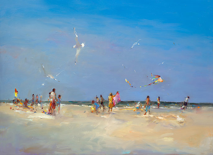 Beach Schiermonnikoog, oil on canvas, 2019, 80 x 110 cm, Sold