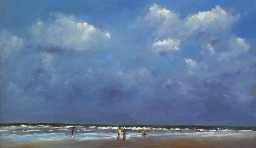 Beach, oil / canvas, 2019, 70 x 120 cm, Sold