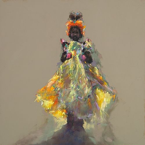 Colours of Africa, Öl auf Leinwand, 2020, 120 x 60 cm, Verkauft