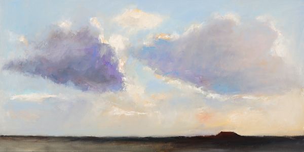 Wolken, Öl auf Leinwand, 2007, 60 x 120 cm, Verkauft