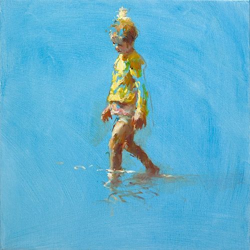 Boy dancing, oil / canvas, 2021, 80 x 30 cm, Sold