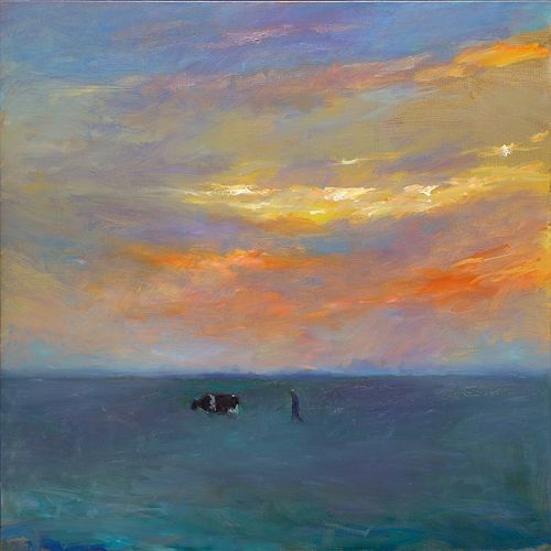 Jûn / Evening, oil / canvas, 2020, 105 x 120 cm, Sold