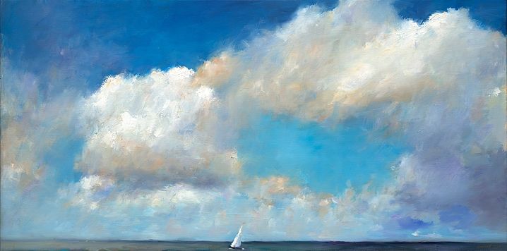 Sailing, oil / canvas, 2020, 60 x 120 cm, Sold