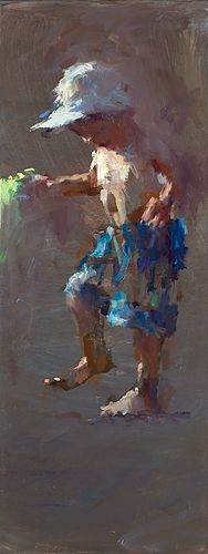 Boy dancing, Öl auf Leinwand, 2022, 80 x 30 cm, € 2.900,-
