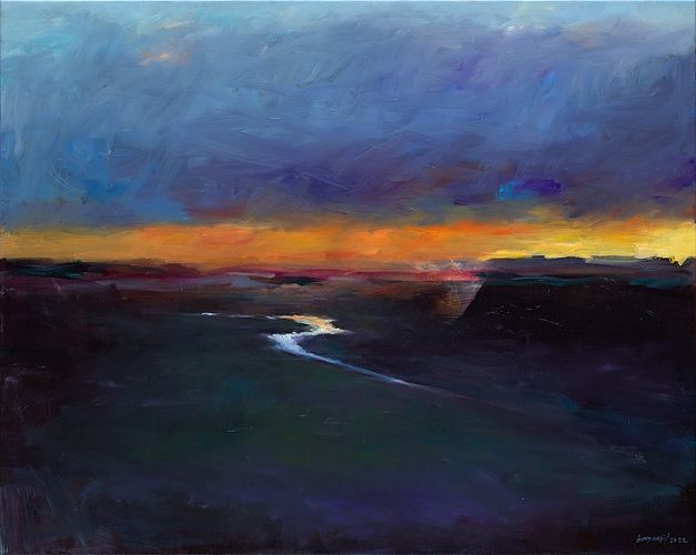 the old land, oil / canvas, 2022, 80 x 100 cm, € 6.350,-