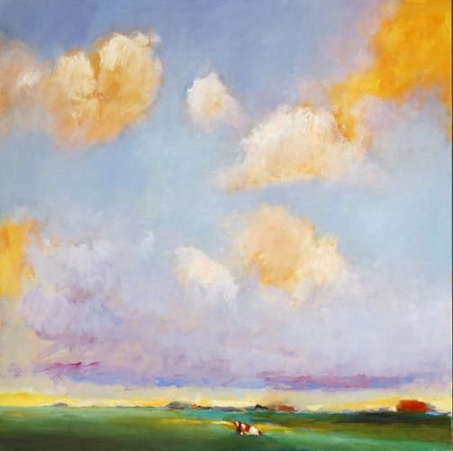 Summer 2007, Oil / canvas, 2007, 100 x 100 cm, Sold