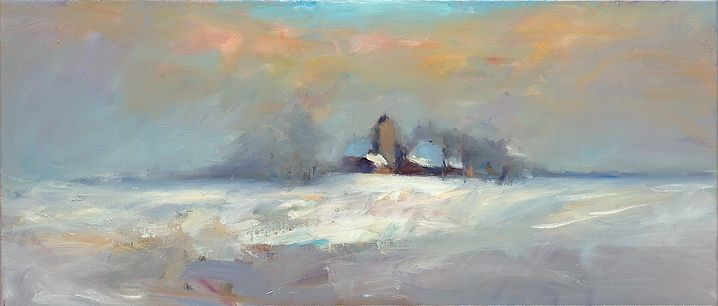 Jouswier, oil / canvas, 2024, 30 x 70 cm, € 2.900,-