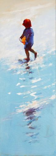 Water carrier III, Oil / canvas, 2007, 80 x 30 cm, Sold