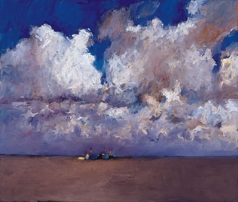 Beachmark 7, Oil / canvas, 1999, 85 x 100 cm cm, Sold