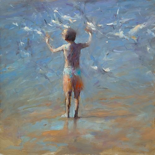 Birds, olieverf/linnen, 2025, 120 x 120 cm, Option