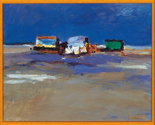 Beachmark 7, Oil / panel, 1998, 21 x 26 cm cm, Sold