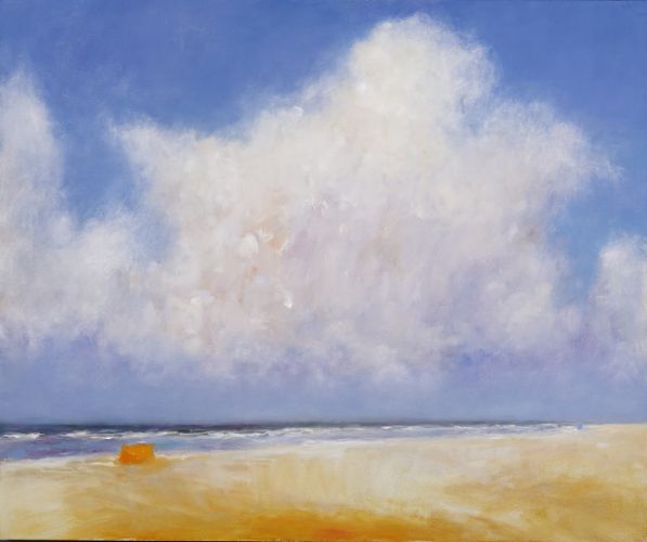 Pare-vent jaune, Huile sur toile, 2008, 100 x120 cm, Vendu