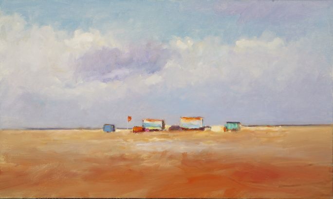 Beachmark 7, Oil / canvas, 2008, 60 x 100 cm, Sold
