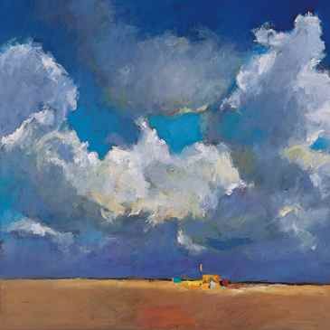 Beachmark 7, Oil / canvas, 2001, 100 x 100 cm, Sold