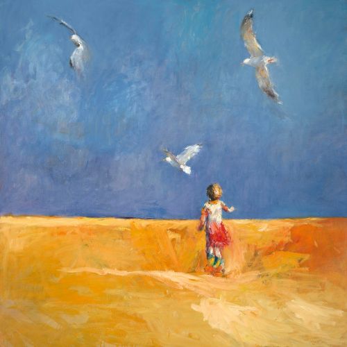 Liberté, Peinture à l’huile sur toile, 2002, 140 x 140 cm, Vendu