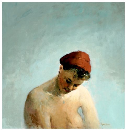Petit chaperon rouge, Peinture à l’huile sur toile, 2002, 50 x 50 cm, Vendu