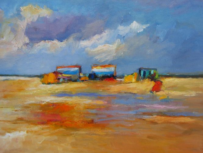 Beachmark 7, Oil / canvas, 2003, 70 x 90 cm cm, Sold